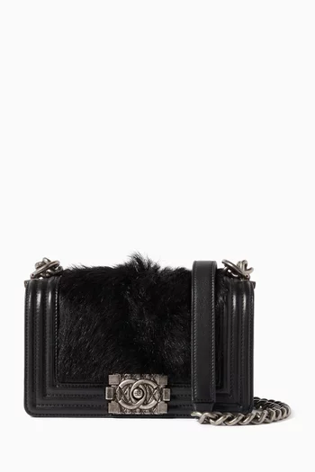 حقيبة بوي صغيرة من عام 2013 جلد ماعز وشعر ماعز