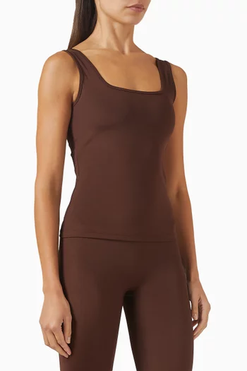 بلوزة جلوس بفتحة رقبة مربعة