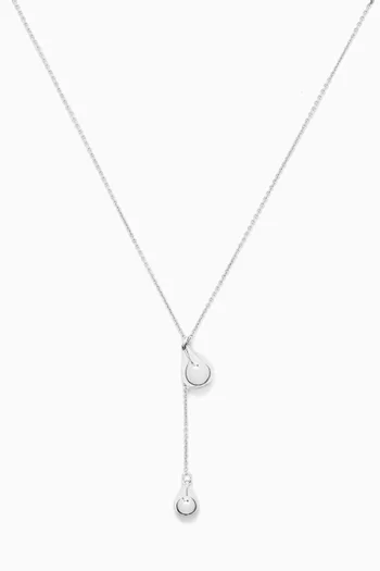 Stilla Lariat Necklace in Sterling Silver