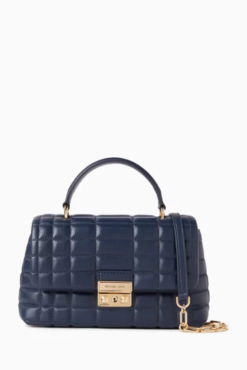 Medium Tribeca Satchel in Quilted Leather