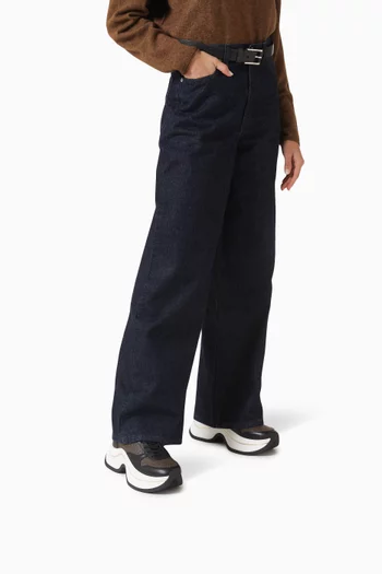 Arla Platform Sneakers in Logo Canvas