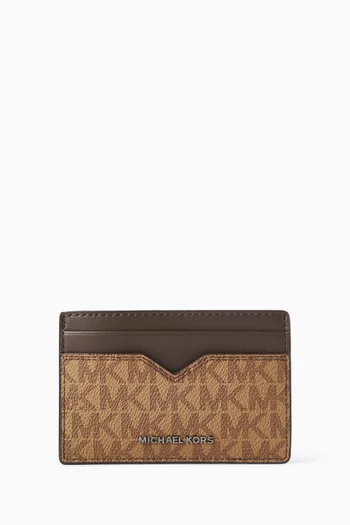 Notched Logo Canvas & Leather