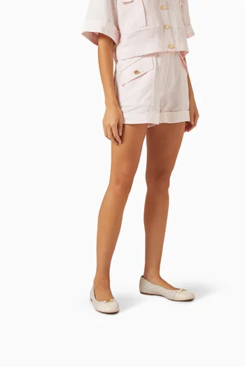 Mandy Ballet Flats in Signature Canvas