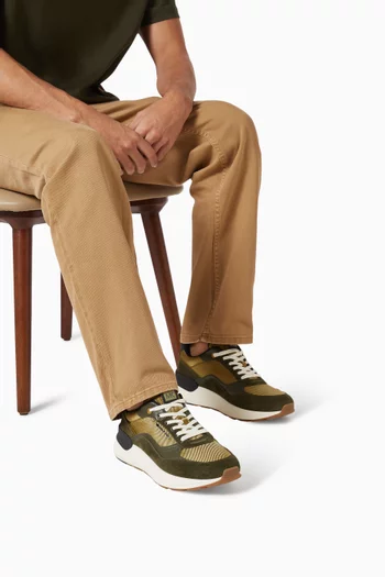 Trevor Sneakers in Suede & Stretch-knit