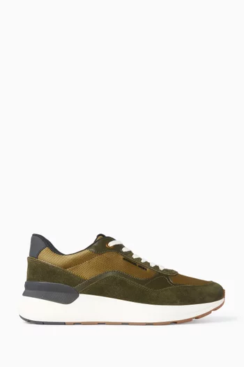 Trevor Sneakers in Suede & Stretch-knit