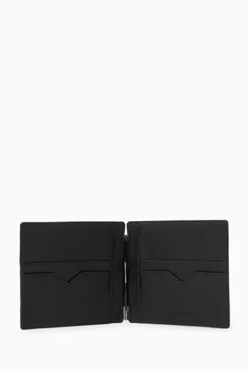 Edison Money Clip Card Case in Saffiano Leather