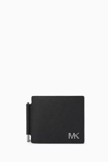 Edison Money Clip Card Case in Saffiano Leather