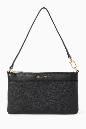 Medium Jet Set Wristlet in Leather