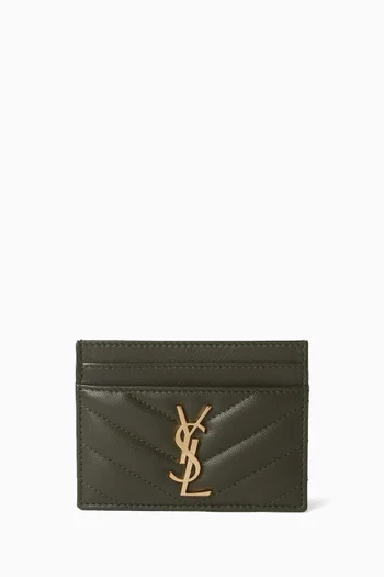 Cassandre Matelassé Card Case in Leather