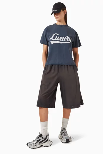 Luxury Script Medium-fit T-shirt in Jersey