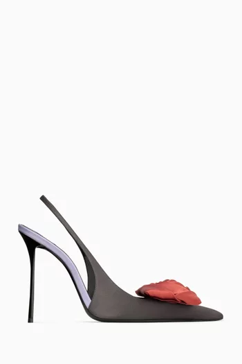 Amalia 110 Slingback Pumps in Satin-crepe