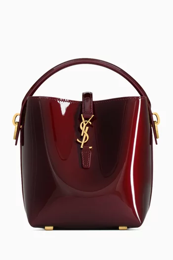 Mini Le 37 Bucket Bag in Patent Leather