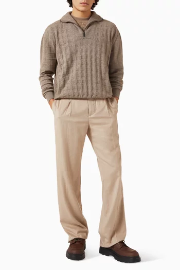 Quarter-zip Sweater in Cashmere