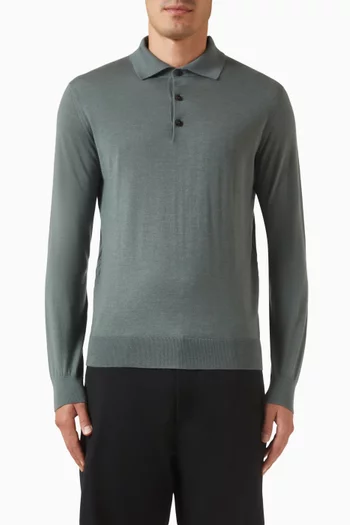 Side-argyle Polo in Cashmere Blend