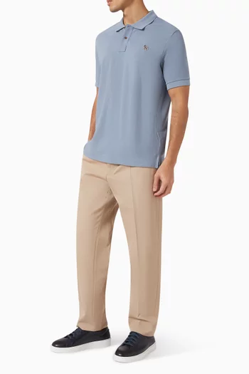 Zebra Polo Shirt in Organic Cotton Pique