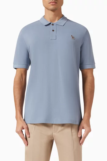 Zebra Polo Shirt in Organic Cotton Pique