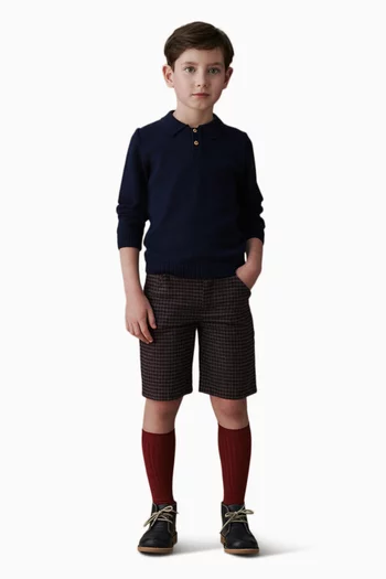 Buttoned Sweater in Merino-wool