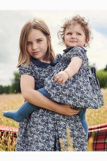 Arcadia Smocked Baby Dress in Cotton