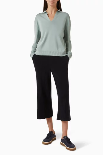 Siena Polo Shirt in Silk & Cotton