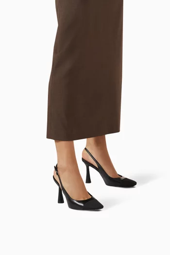 Essa 95 Slingback Pumps in Leather & Suede