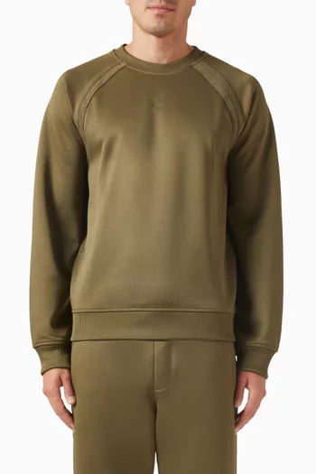 Sweatshirt in Piqué