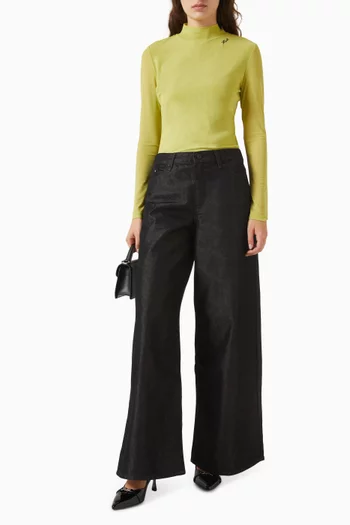 Wide-leg Pants in Denim