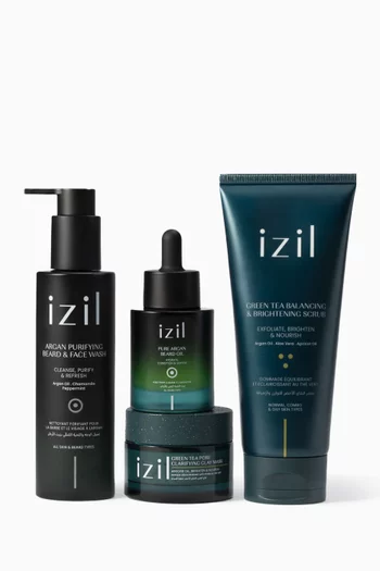 روتين العناية والتنظيف العميق للحية بزيت الأرغان، توفير 15‏‏‏%