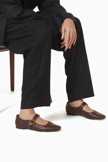 Michaela Ballerina Flats in Nappa Leather