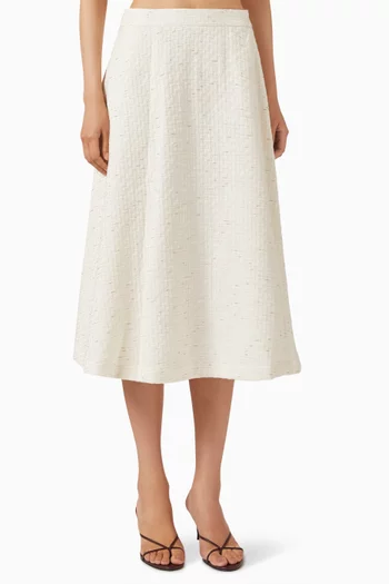 تنورة جينيفيف متوسطة الطول