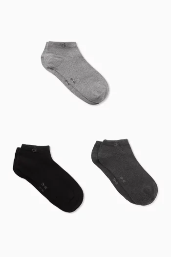 Logo Socks in Cotton-blend, Set of 3
