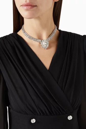 Crystal Drop Pendant Necklace