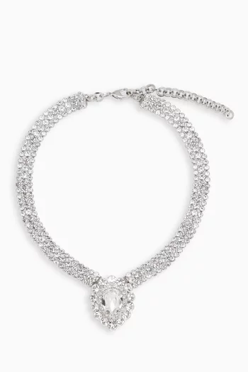 Crystal Drop Pendant Necklace