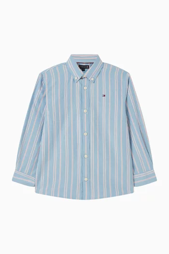 قميص مخطط قطن