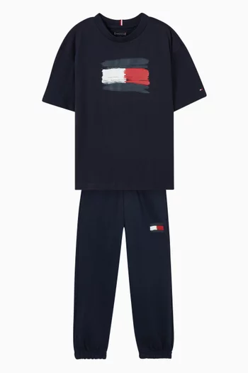 تي شيرت بشعار العلم قطن