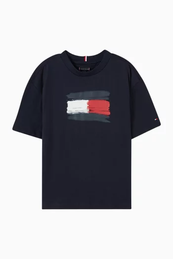 تي شيرت بشعار العلم قطن