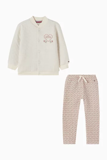 Logo Bomber Jacket & Pants Gift Set