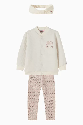 Logo Bomber Jacket & Pants Gift Set