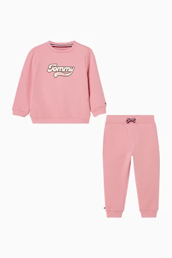 Varsity Co-ord Set in Cotton Terry