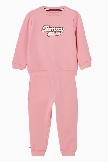 Varsity Co-ord Set in Cotton Terry