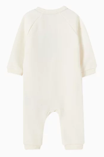 Leopard Print Romper in Cotton-blend