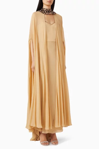 Two-piece Cape & Dress Set