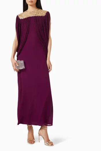 Draped Dress in Georgette