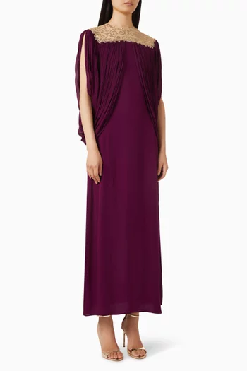 Draped Dress in Georgette