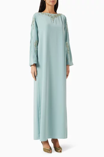 قفطان مطرز بالترتر