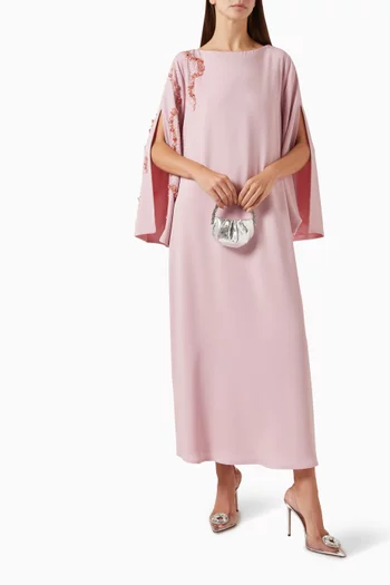 قفطان مزين بزهور بارزة