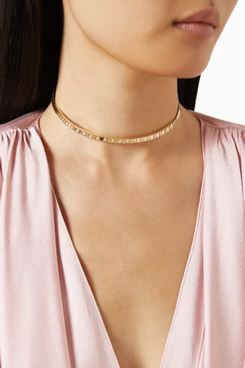 Shiraz Diamond Choker Necklace in 14kt Gold