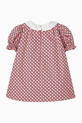 Logo Dress in Cotton