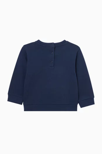 سويت شيرت بطبعة عبارة Fendi Did It First قطن