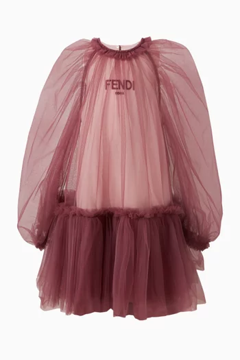 Ruffled Tulle Dress