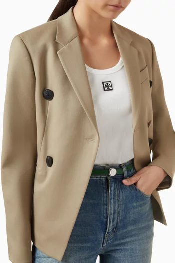 حزام رومي بوجهين جلد